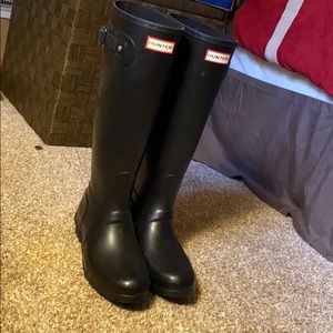 Tall Black Hunter Boots